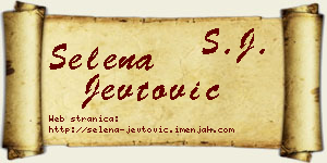 Selena Jevtović vizit kartica
